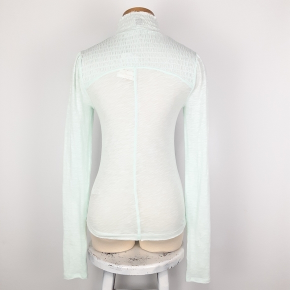 Free People Smocked Long Sleeve Top - Picture 5 of 9